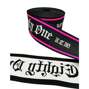 Cinta de Poliéster Jacquard Personalizada de Alta Calidad con Logotipo, Cinta de Tela Suave y Delgada para Ropa y Accesorios de Vestir - Product Image 1