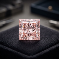 VIBHINI Diamante Rosa de Corte Princesa de 2.19 Quilates, Cultivado en Laboratorio, Certificado IGI, Perforado con Láser, Piedra Suelta para Joyería, Excelente Calidad