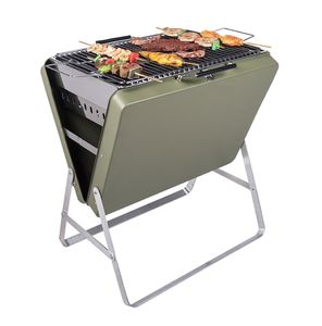 Mallette <span class=keywords><strong>de</strong></span> haute qualité Grill <span class=keywords><strong>Barbecue</strong></span> Charcoal <span class=keywords><strong>Valise</strong></span> Grill <span class=keywords><strong>Barbecue</strong></span> pliant en acier inoxydable - Product Image 3