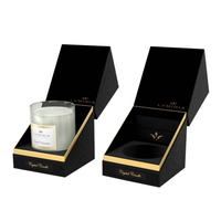 Boîte cadeau en papier rigide personnalisée pour bougies parfumées de 8 à 10 oz, emballage de luxe pour bougies aromatiques, boîte cadeau pour bougies