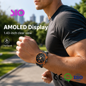 <span class=keywords><strong>Reloj</strong></span> Inteligente <span class=keywords><strong>Digital</strong></span> con Soporte para 19 Idiomas, <span class=keywords><strong>Bluetooth</strong></span> 5.3, Pantalla Táctil AMOLED Completa, 5ATM, para Deportes al Aire Libre y Uso Diario para Hombre - Product Image 2