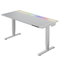 Table de jeu pour ordinateur de course personnalisée de grande taille avec éclairage RVB pour le bureau à domicile, bureau de jeu avec LED