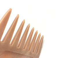 Huile de cheveux naturelle, pour bébé, doré, blanc, maquillage Afro, dents larges, peigne incurvé
