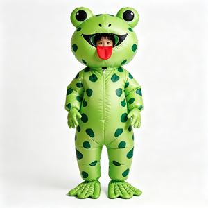 Customized Halloween Party Inflatable Frog <b>Costume</b> Adult Frog Full Body Deluxe Funny Air Blow Up Cute Frog <b>Mascot</b> <b>Costume</b> - Product Image 1