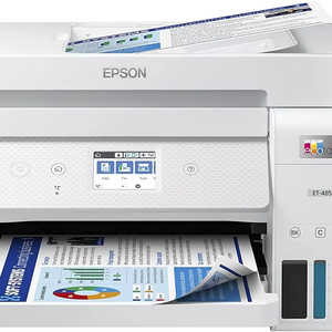 Ep son EcoTank ET-4850 Wireless <b>All</b>-<b>in</b>-<b>One</b> Cartridge-Free Supertank <b>Printer</b> with Scanner, Copier, Fax, ADF and Ethernet - Product Image 1