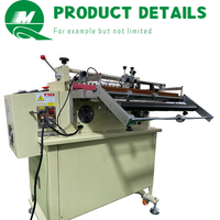 Machine de découpe d'étiquettes télescopiques Qi Mei avec capteur photoélectrique de positionnement et adhésif sensible à la pression, équipée d'un moteur à engrenages PLC Mitsubishi