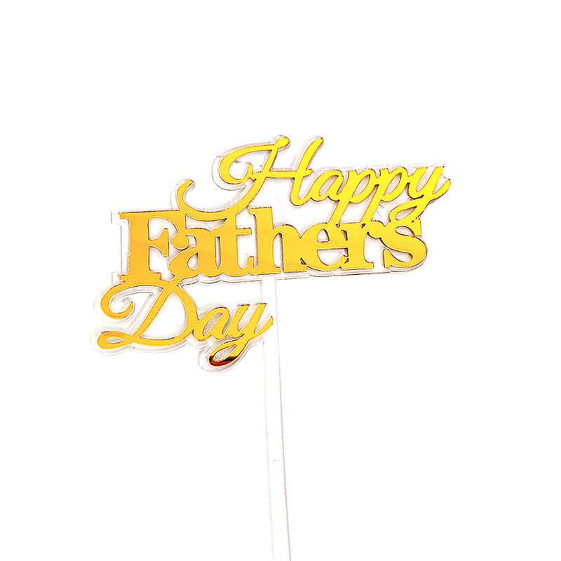 Día del Padre-Oro + Base transparente