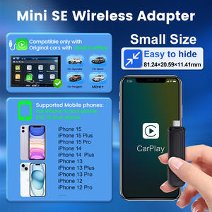 Oem Odm <span class=keywords><strong>Carlinkit</strong></span> <span class=keywords><strong>Cpc200</strong></span> Mini SE Ai Box Portable Carplay Adaptador inalámbrico Carlin Kit Car Play Dongle para Apple - Product Image 4