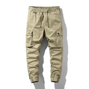 Hot Sales Streetwear Man Cotton Pants Factory Customization High Quality Washed Designer Work Baggy Wide Cargo Trousers For Mens