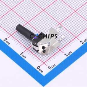 GT-TC102B-H150-L1 Tactile Switch Through hole,6.1x6.1mm Switch Single Pole Single Throw Round Button 2.5N Right Angle Insert - Product Image 2