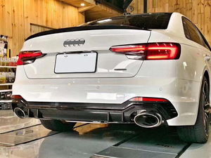 Parachoques trasero negro para <span class=keywords><strong>Audi</strong></span> A4 Upgrade RS4 <span class=keywords><strong>ABT</strong></span> 2017-2020 Kit de carrocerí<span class=keywords><strong>a</strong></span> Material PP - Product Image 4