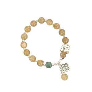 Natural Citrine Bracelet S999 Pure <b>Silver</b> Chinese Style Lucky <b>Charm</b> Unisex Everyday Wear - Product Image 5