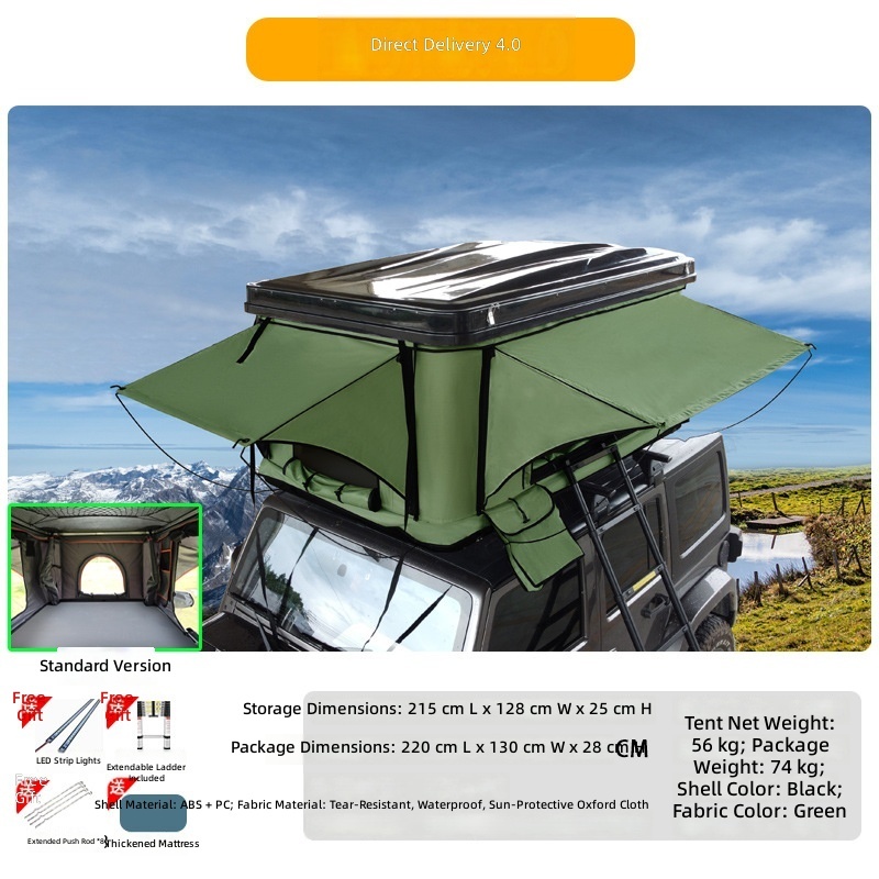 Quatre parasols verts