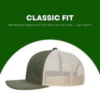 Casquette de camionneur personnalisée Casquettes de baseball plates avec votre propre logo Nom de marque Texte personnalisé Camion de randonnée en plein air