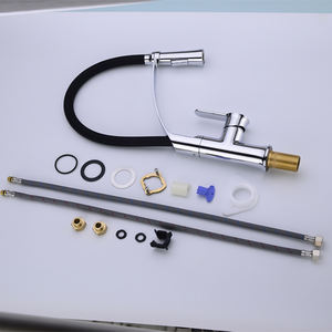 Keran tanda air selang fleksibel kualitas tinggi tarik keluar kerah panjang CUpc keran wastafel dapur Nsf - Product Image 3