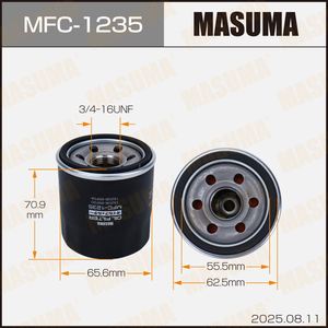 Filtre à huile MFC-1235 MASUMA neuf pour véhicule, à visser, avec valve anti-retour intégrée pour <span class=keywords><strong>ALPINE</strong></span> - Product Image 3
