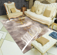 Tapis modernes à poils ras, tissés à la machine, réversibles et antidérapants pour salon et chambre à coucher