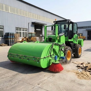 Barredora <span class=keywords><strong>de</strong></span> Carreteras Montada en Cargador Frontal con Inteligencia Artificial, Accesorio <span class=keywords><strong>de</strong></span> Barrido Autorecolectante para Cargador <span class=keywords><strong>de</strong></span> Ruedas - Product Image 1