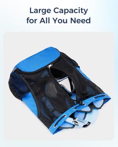 Sac à dos de sport pour homme, grande capacité, imperméable, avec filet, pour activités de plein air, fitness, natation, doublure en polyester, échantillon gratuit - Product Image 4