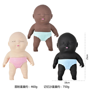 Poupée souple et extensible noire Natasha à rebond lent, mignonne et moelleuse, idéale comme cadeau - Nouveauté promotionnelle très demandée - Product Image 3