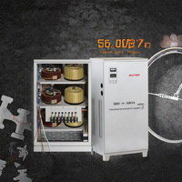 Stabilisateur de tension triphasé SJW3 10kVA 120kVA AC 220V SVC avec affichage numérique, régulateur de tension automatique pour centre de données