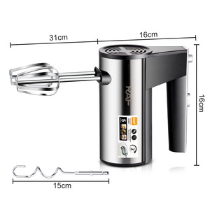 Batidora Eléctrica de Mano de Alta Potencia 1000W con 5 Velocidades, Gancho Amasador y Expulsor de Batidoras, Clase de Eficiencia Energética para Repostería y Huevos - Product Image 5