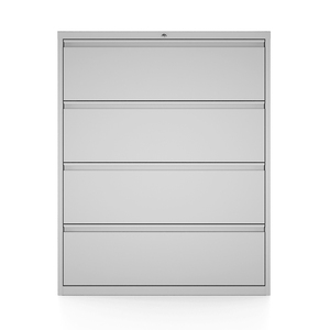 Durable Steel Prevent Toppling 4 Drawer Storage Lateral File Custom Metal Filing Office Cabinet