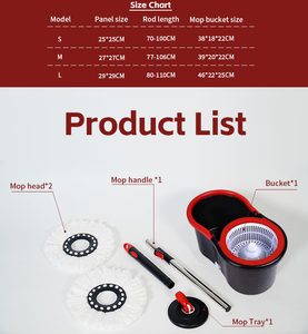 Bán Buôn Nhà Sợi Nhỏ 360 Quay Lau Với Có Thể Tháo Rời Làm Sạch Pad Kính Thiên Văn Xử Lý Và Xô - Product Image 6