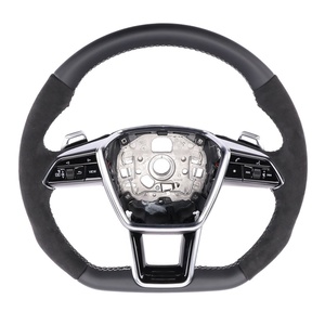 Volant en cuir Alcantara personnalisé pour <span class=keywords><strong>Audi</strong></span> B9 R8 A3 A4 A5 S4 S3 S5 A6 A7 A8 Q3 Q5 Q7 Q8 TT S6 RS6 RS7 S7 - Product Image 1