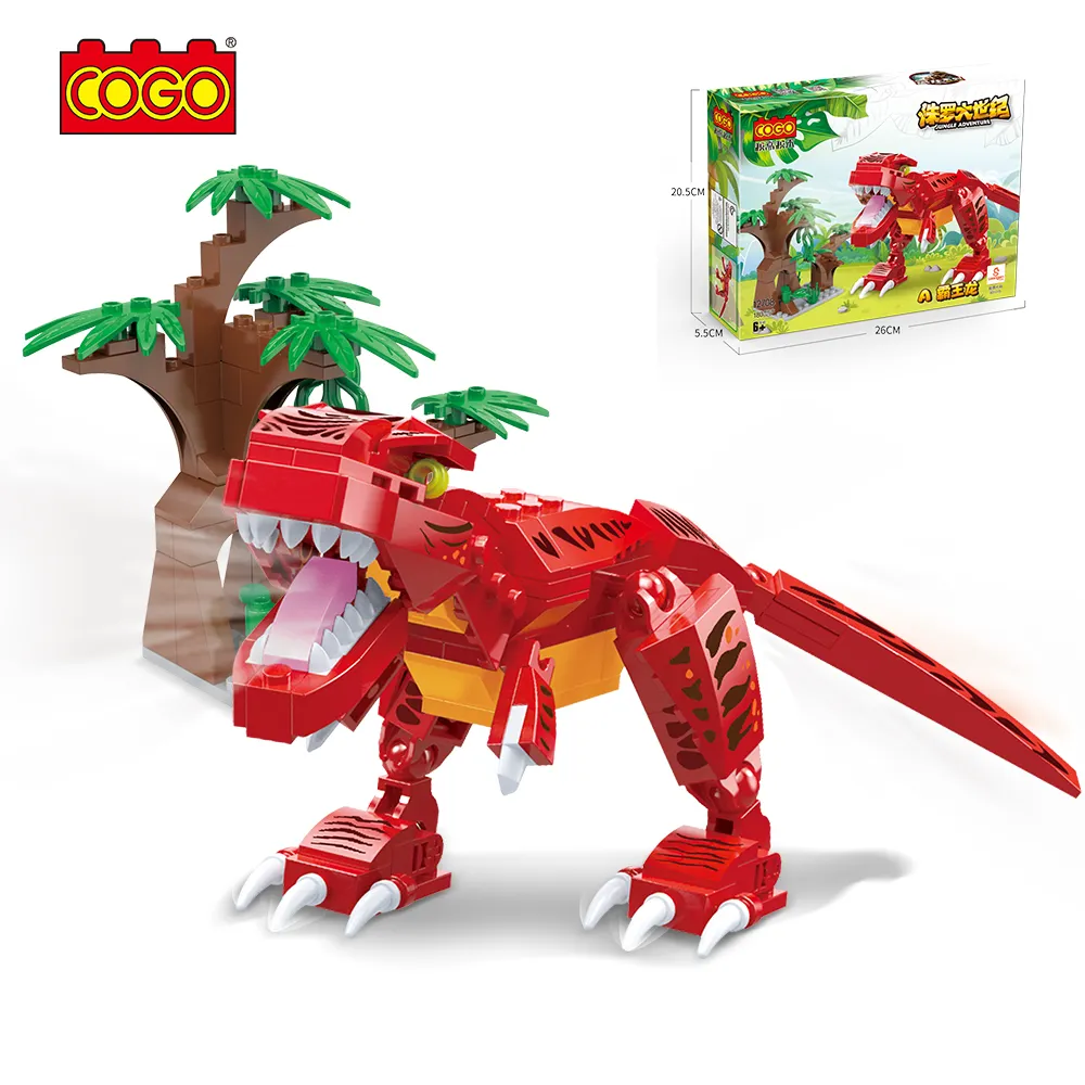 COGO новейшие горячие продажи DIY сборка пластиковые Кирпичи DIY динозавр строительные блоки игрушки набор