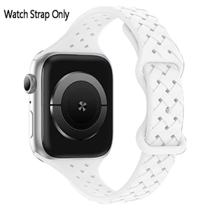 Bracelet de montre sport en silicone tressé fin et étanche Upro pour Apple Watch Series 8 avec boucle déployante et libération rapide - Product Image 2