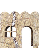 Ornement décoratif de luxe créatif en marbre, petite maison, thème architectural moderne et minimaliste, semi-fait main, pour salon et bureau