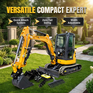 Livraison Gratuite Mini-Excavatrice Hydraulique sur Chenilles de 2, 3 et 3,5 Tonnes avec Moteur EPA 4 pour Utilisation Agricole - Product Image 1