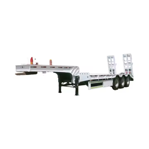 Remolque de Plataforma Baja de Alta Resistencia 80T 100T, Remolque Extensible para Transporte de Maquinaria de Construcción, Precio de Fábrica - Product Image 1
