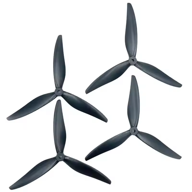 7-13 Inch Carbon Fiber Black CW/CCW 3-Blade FPV Drone Propeller High Efficiency OEM Private Mold Accessories China