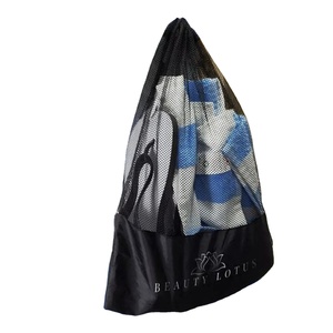 Sac à chaussures personnalisé en maille avec cordon de serrage, sac de rangement respirant, fermeture à cordon, sac de sport pour vêtements mouillés, supporte le logo OEM - Product Image 1