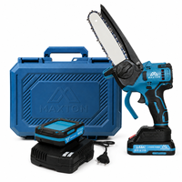 Mini-tronçonneuse sans fil MAXTON MT29-2, tronçonneuse sans fil sans balais, mini-scie à métal/bois/pierre/ardoise, batterie, usage industriel et bricolage