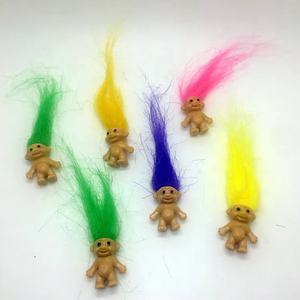 Mini petite taille 3cm couleur unique <span class=keywords><strong>cheveux</strong></span> drôle enfants <span class=keywords><strong>jouet</strong></span> <span class=keywords><strong>Troll</strong></span> poupée membres de la famille Figure <span class=keywords><strong>jouet</strong></span> Figurines Vintage moche poupée jouets - Product Image 5