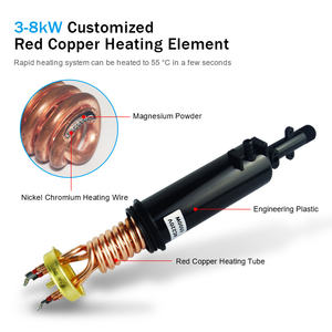 Calentador de Agua Instantáneo sin Tanque con Control de Perilla Simple, 5500W, Calentamiento Eléctrico Instantáneo para Países Conservadores - Product Image 2