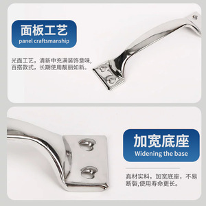 Stainless Steel Furniture Handle Bar Shape Minimalist Design Durable Cabinet Door <b>Drawer</b> Wardrobe Hardware 4 5 <b>6</b> Inch - Product Image 1