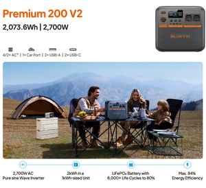 Generador Solar <span class=keywords><strong>BLUETTI</strong></span> 200W 300w 600w 1000w 2700w Banco de Energía Solar Portátil para Exteriores Batería Lifepo4 Estación de Energía Portátil - Product Image 4