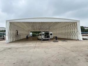 Tùy chỉnh có thể thu vào trượt khung thép kho mái hiên ngoài trời triển lãm thương mại tán - Product Image 3