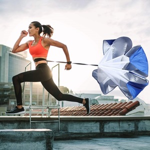 Einstellbare Geschwindigkeit Fußball Fußball training Para segel flugzeug Qualität Regenschirm Widerstand Fallschirm Geschwindigkeit rutsche für Sport unterhaltung - Product Image 2