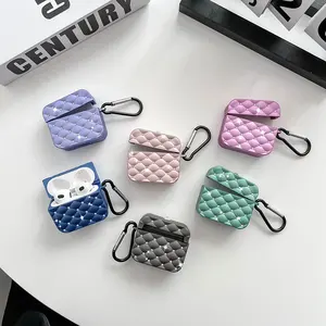 Lüks bling glitter TPU kılıf AirPod Pro 2 için elmas koruyucu kılıf apple airpods 3 için anahtarlık ile keychain pro3