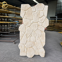 Pierre pour la décoration murale extérieure et intérieure, pierre artificielle 3D en PU, faux placage de pierre en PU, revêtement mural en pierre