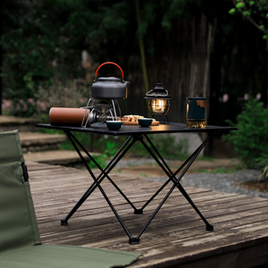 Table pliante portable d'extérieur en alliage d'aluminium, table de pique-nique, table de camping, table de barbecue, table de loisirs simple en aluminium - Product Image 4