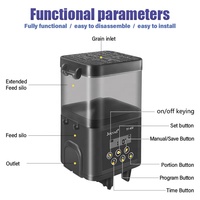 Vente en gros - Distributeur automatique de nourriture pour aquarium d'eau salée Jebao Jecod série TF 400 ml, forme carrée, contrôle intelligent du temps, nourrisseur automatique pour aquarium