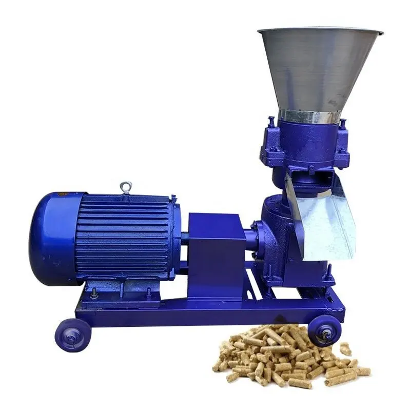 CE Agricultural Waste Straw Stalk Animal Poultry Feed Sawdust Biomass Wood Pellet Making Machine