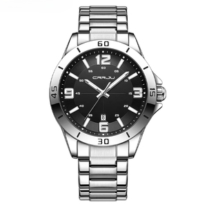 Montre à quartz pour homme, étanche, bracelet en acier inoxydable, avec fonction calendrier, 43 mm, style décontracté, OEM ODM. - Product Image 2