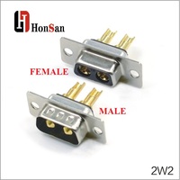 Courant élevé D Sub 3w3 2w2 2v2 5w5 7w2 8w8 9w4 13w3 17w2 Ip67 Db 90 Angle droit mâle femelle connecteur d-sub droit